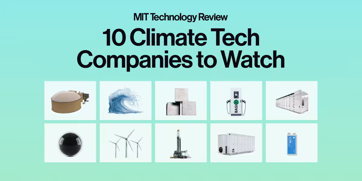 10 climate tech companies to watch