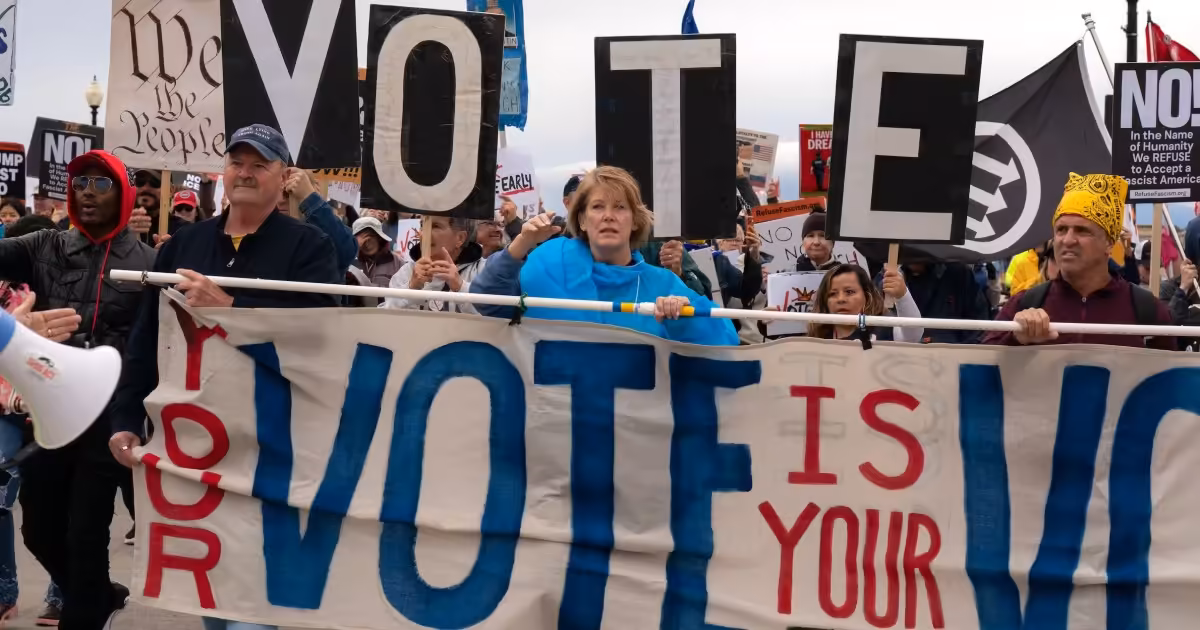 No Kings rallies across U.S. urge voters to cast ballots early in the midterms