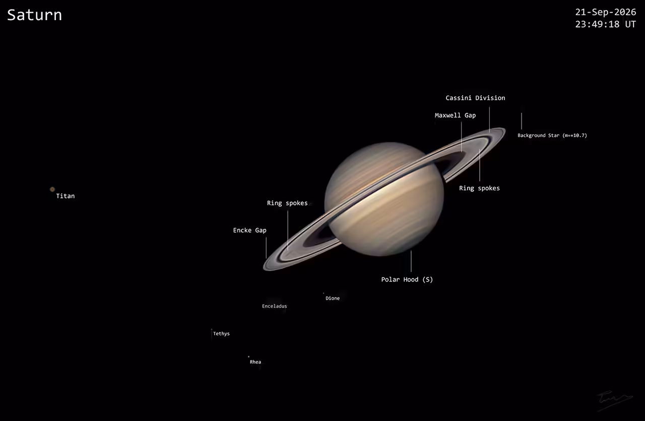 APOD: 2026 October 8 - The Saturn System Sandwich table
