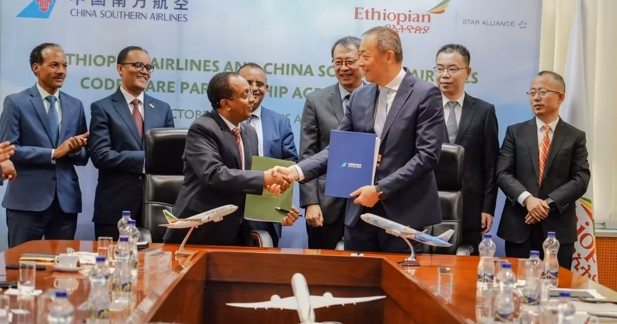 Africa’s biggest airline signs China Southern deal to widen travel connections as Chinese carrier enters Ethiopia