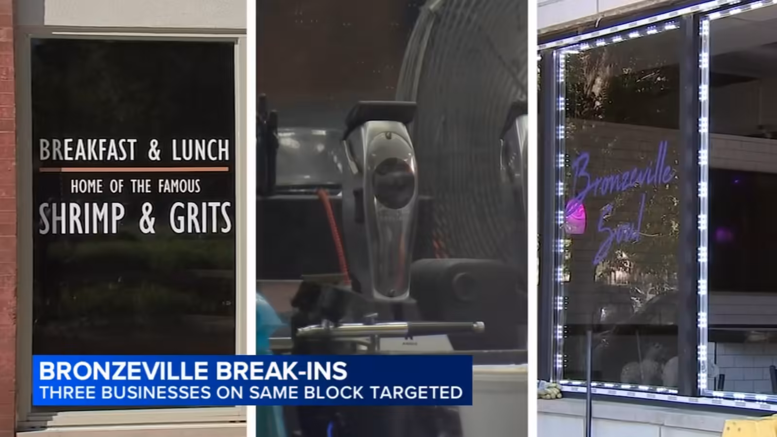 Chicago crime: Business owners frustrated after string of break-ins damages Bronzeville Soul, Peach's Restaurant, Hair Experts