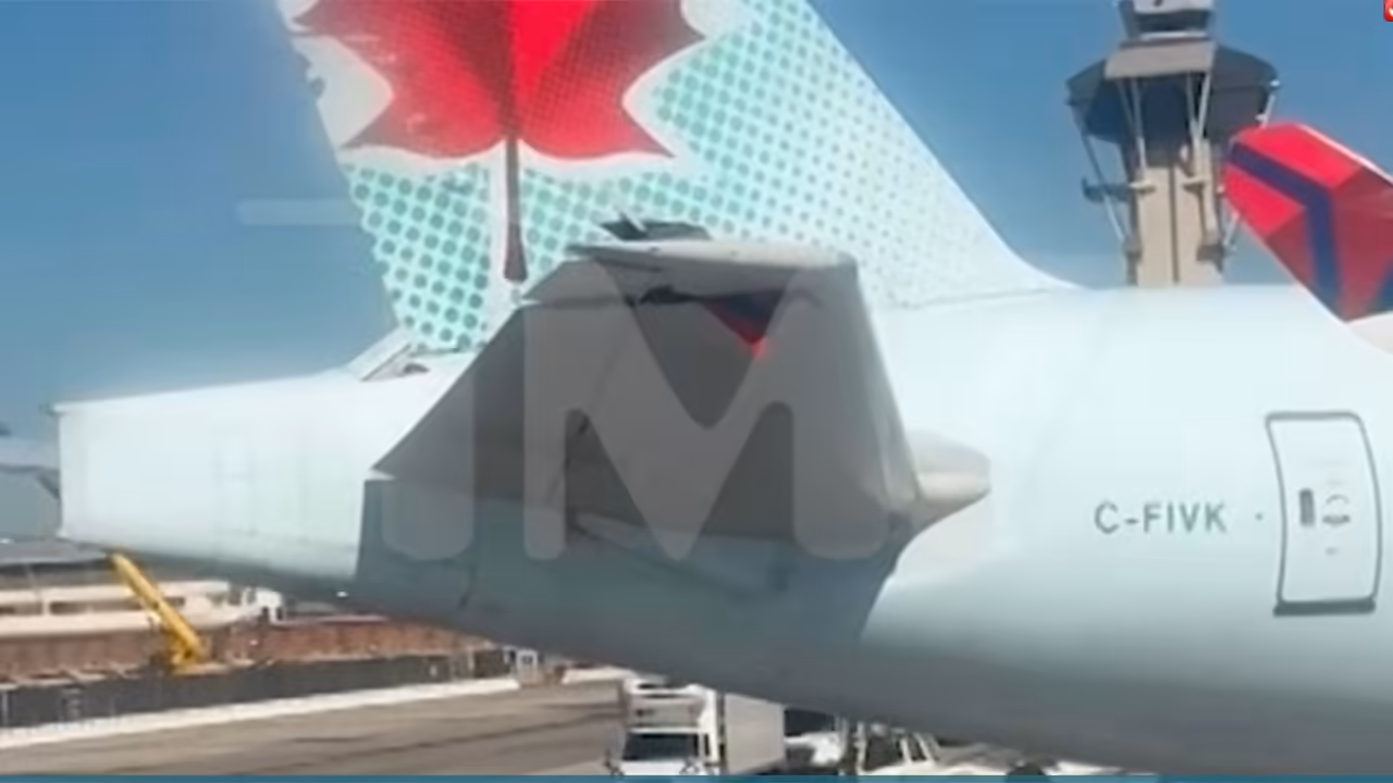 Delta Air Lines jet clips Air Canada plane on LAX tarmac