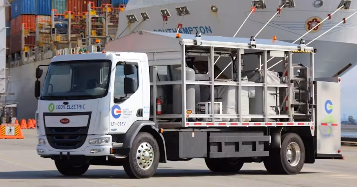 Electric trucks meet hydro power at one of Canada's busiest ports