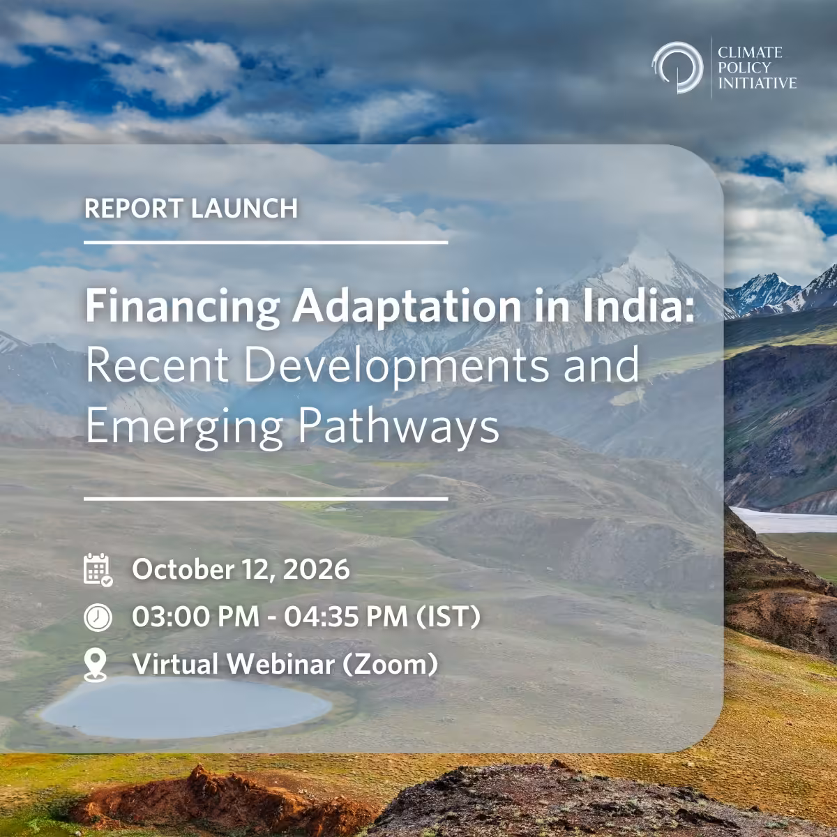 Financing Adaptation in India: Recent Developments and Emerging Pathways