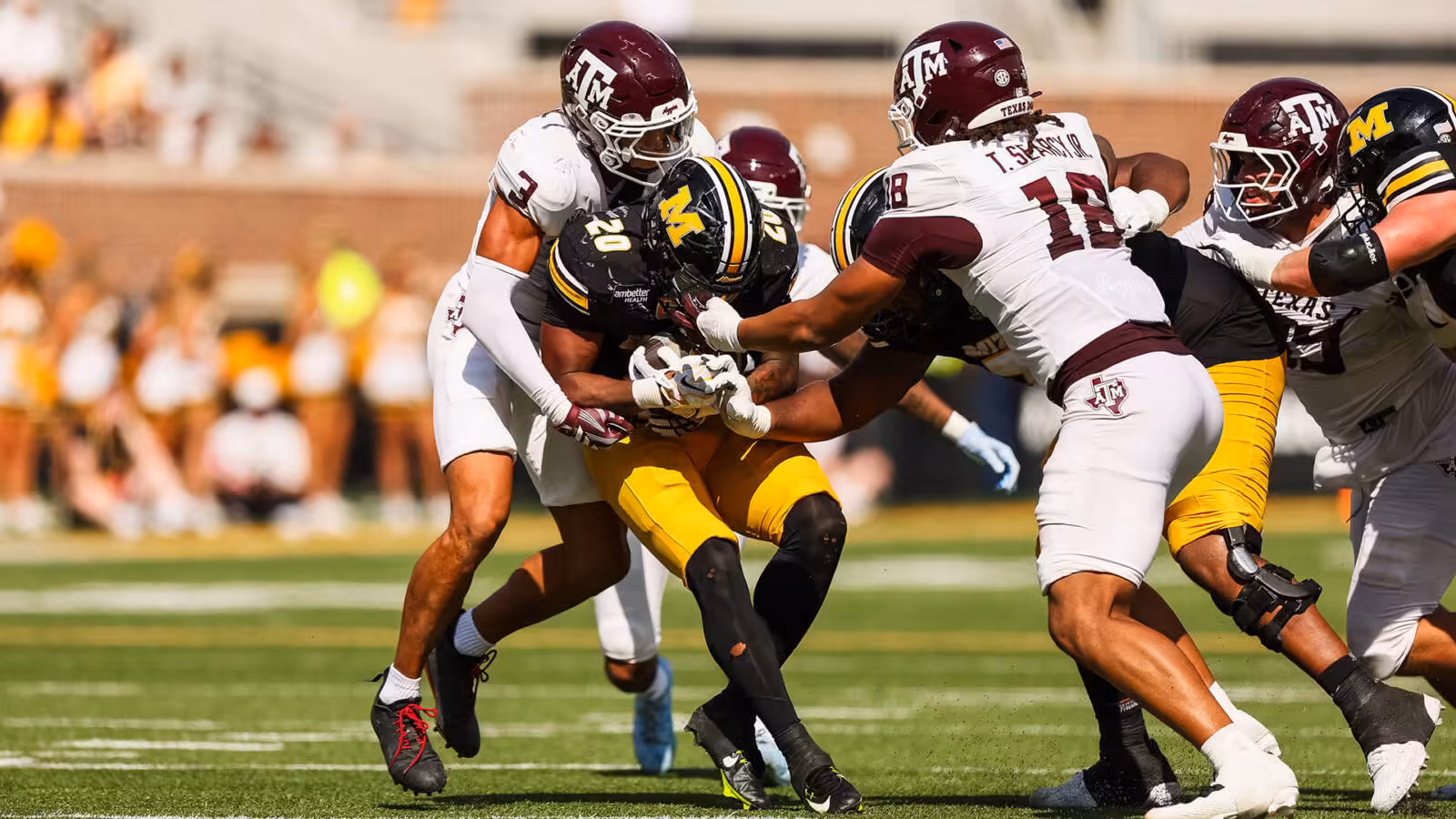 Football Drops 27-6 Decision to No. 14 Missouri - Texas A&M Aggies