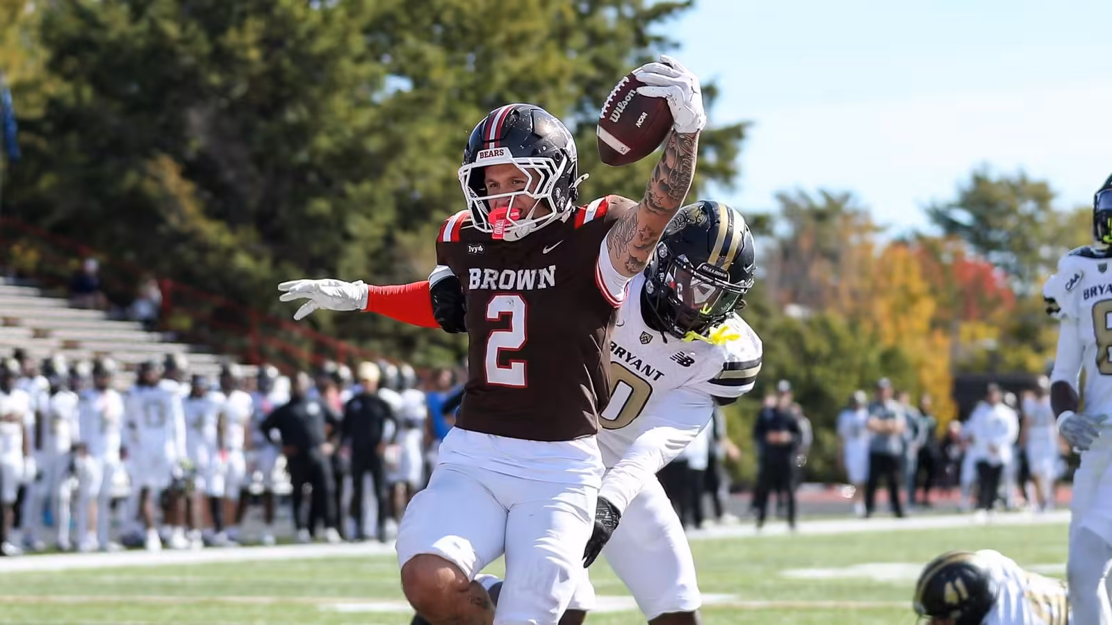 Football Takes Down Bryant 28-13 in Ocean State Battle