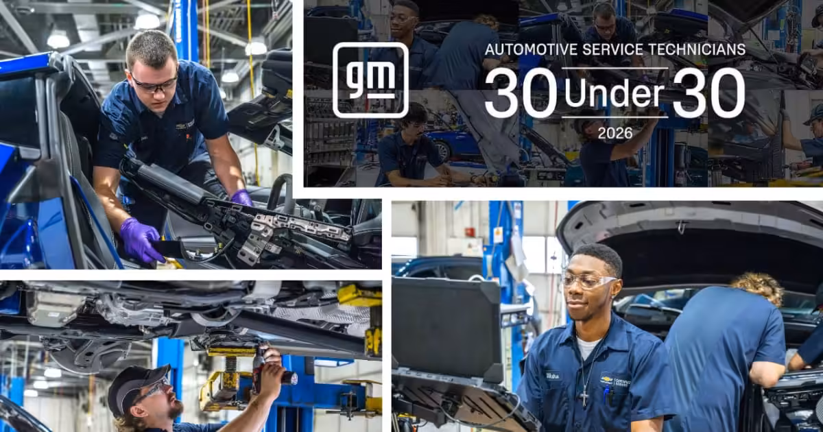 GM Launches ‘30 Under 30’ Program to Elevate Automotive Service Technicians and Inspire the Next Generation