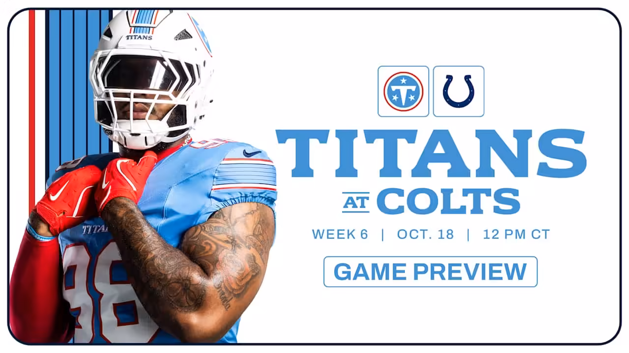 Game Preview: Titans Travel to Indianapolis For Division Battle