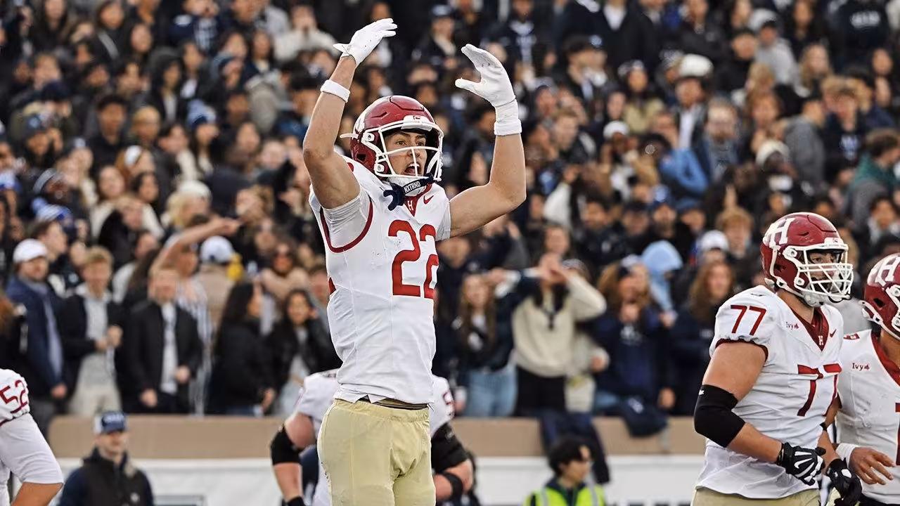 Harvard football outsmarts Colgate on Hail Mary attempt to win game in final seconds