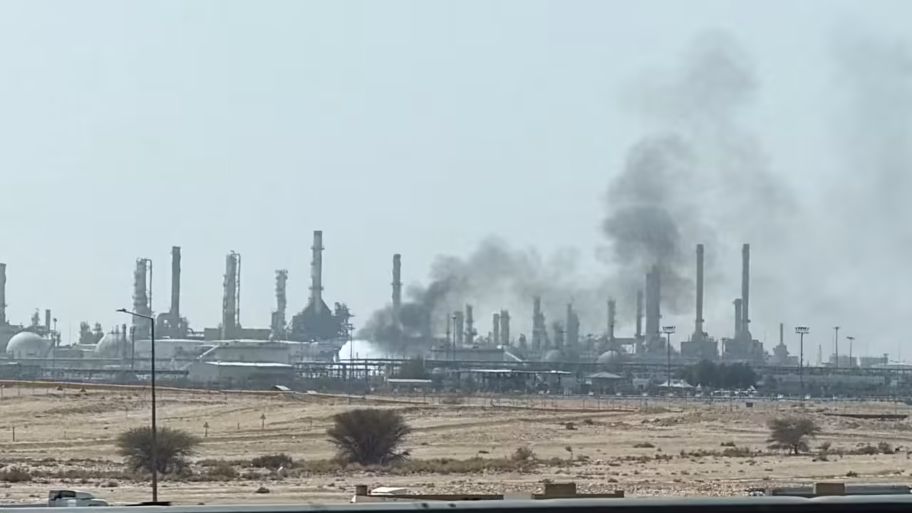 Houthis say they struck Aramco oil facility, as Saudis hit Sanaa