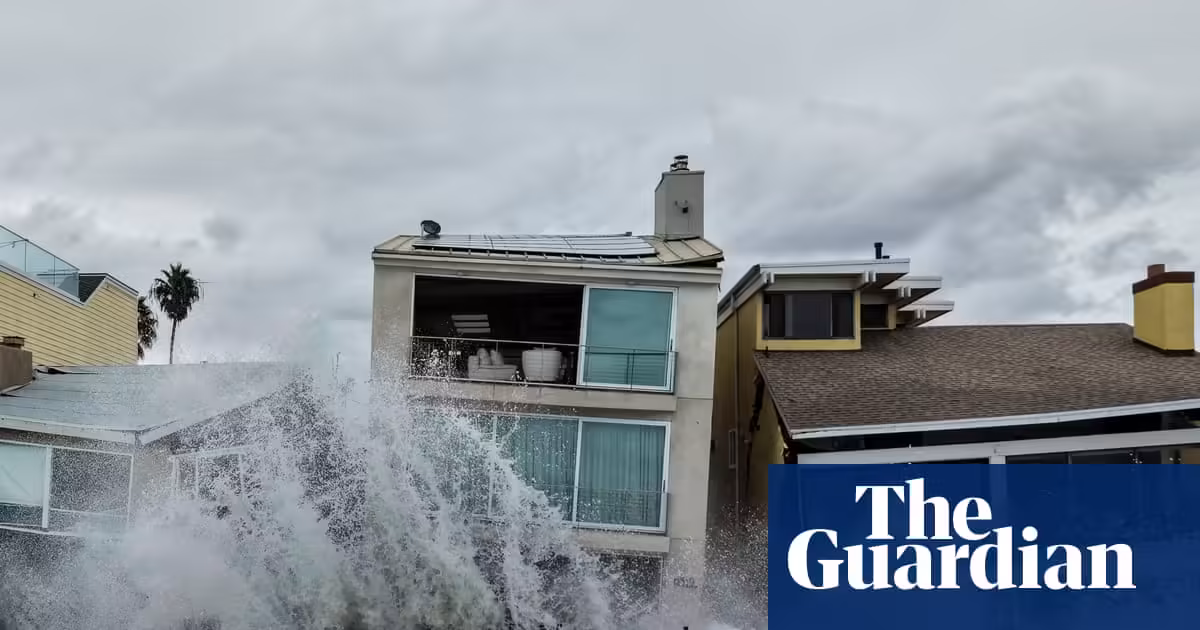 Intense waves and floods batter California waterfront homes and boardwalks | California