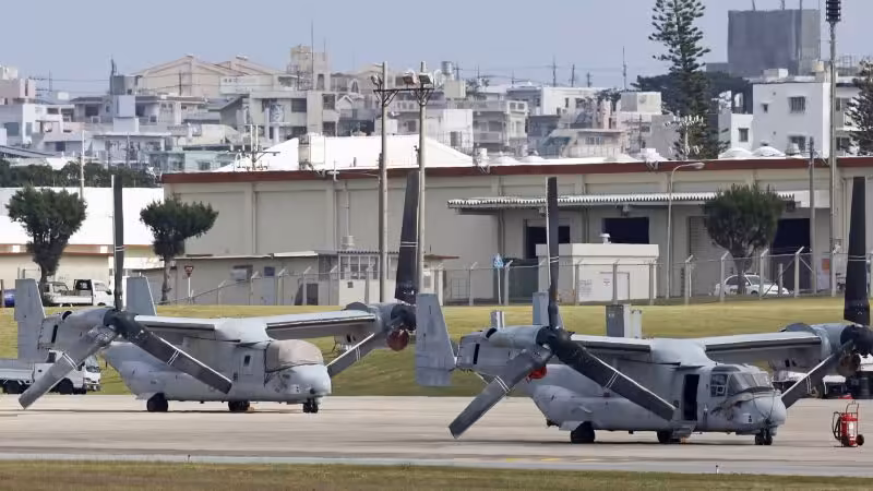 Japan PM registers protest to US after Marine arrested on suspicion of murder in Okinawa