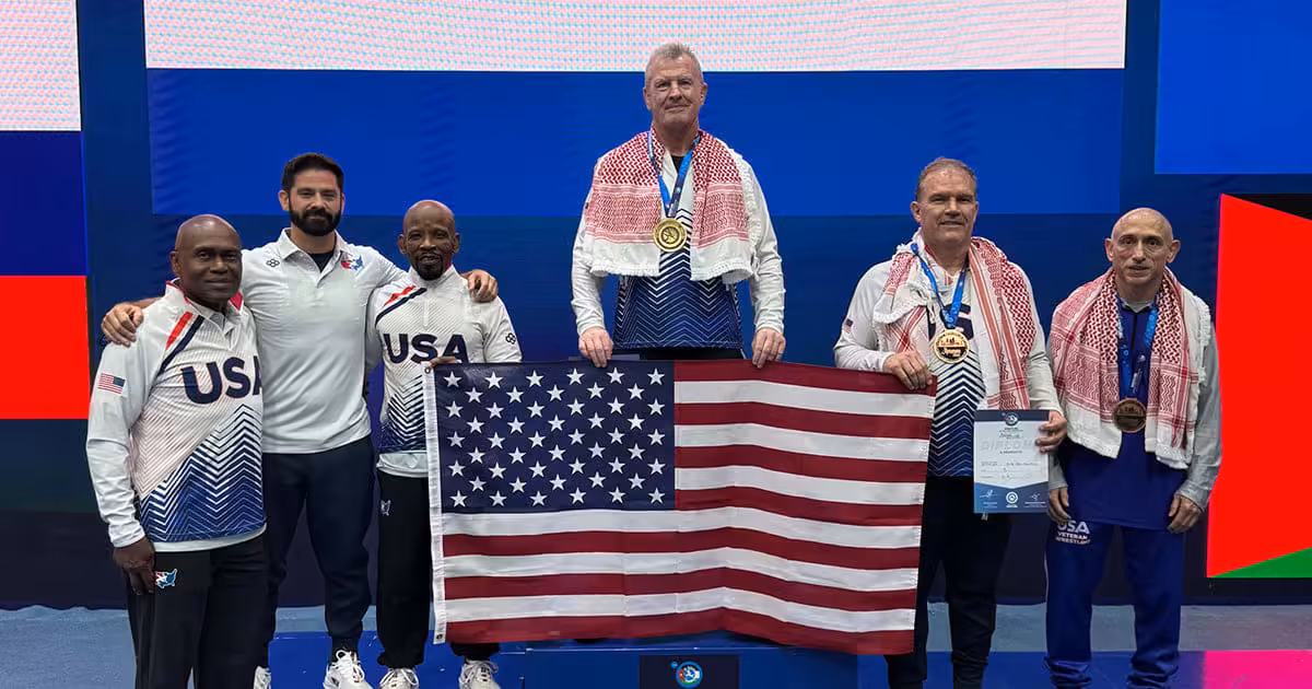 Kevin Pine wins Greco-Roman gold; U.S. earns three medals on day one of 2026 Veteran World Championships