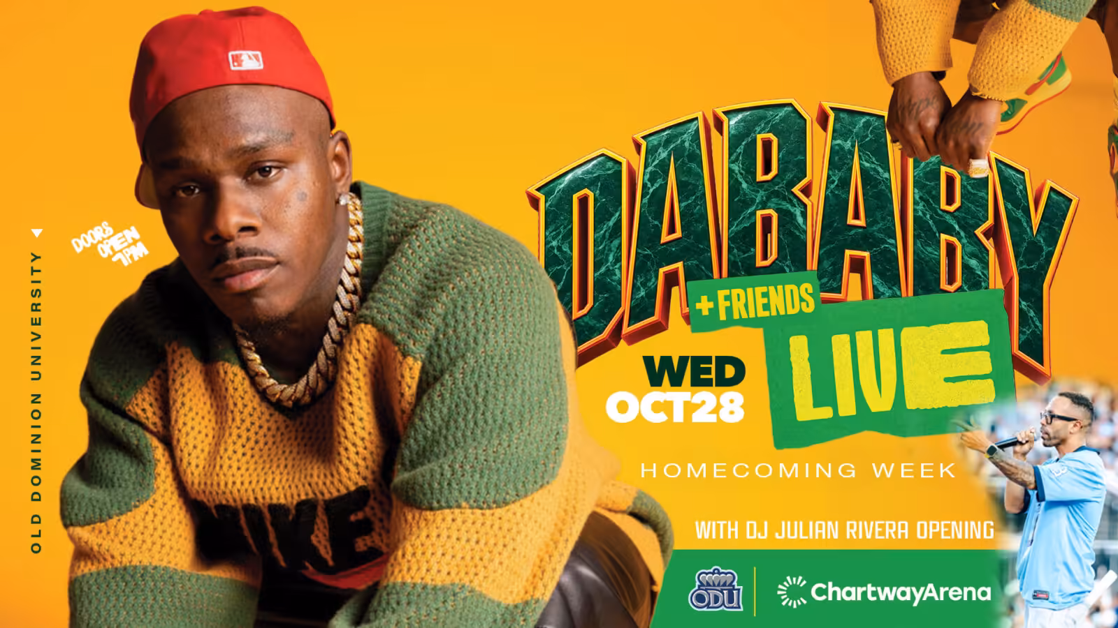 Old Dominion Athletics, Elk Sports & Entertainment and JanDar Productions Announce DaBaby Concert to Benefit ODU Athletics