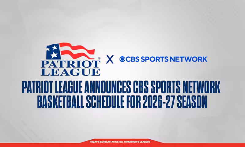 Patriot League Announces CBS Sports Network Basketball Schedule for 2026-27 Season