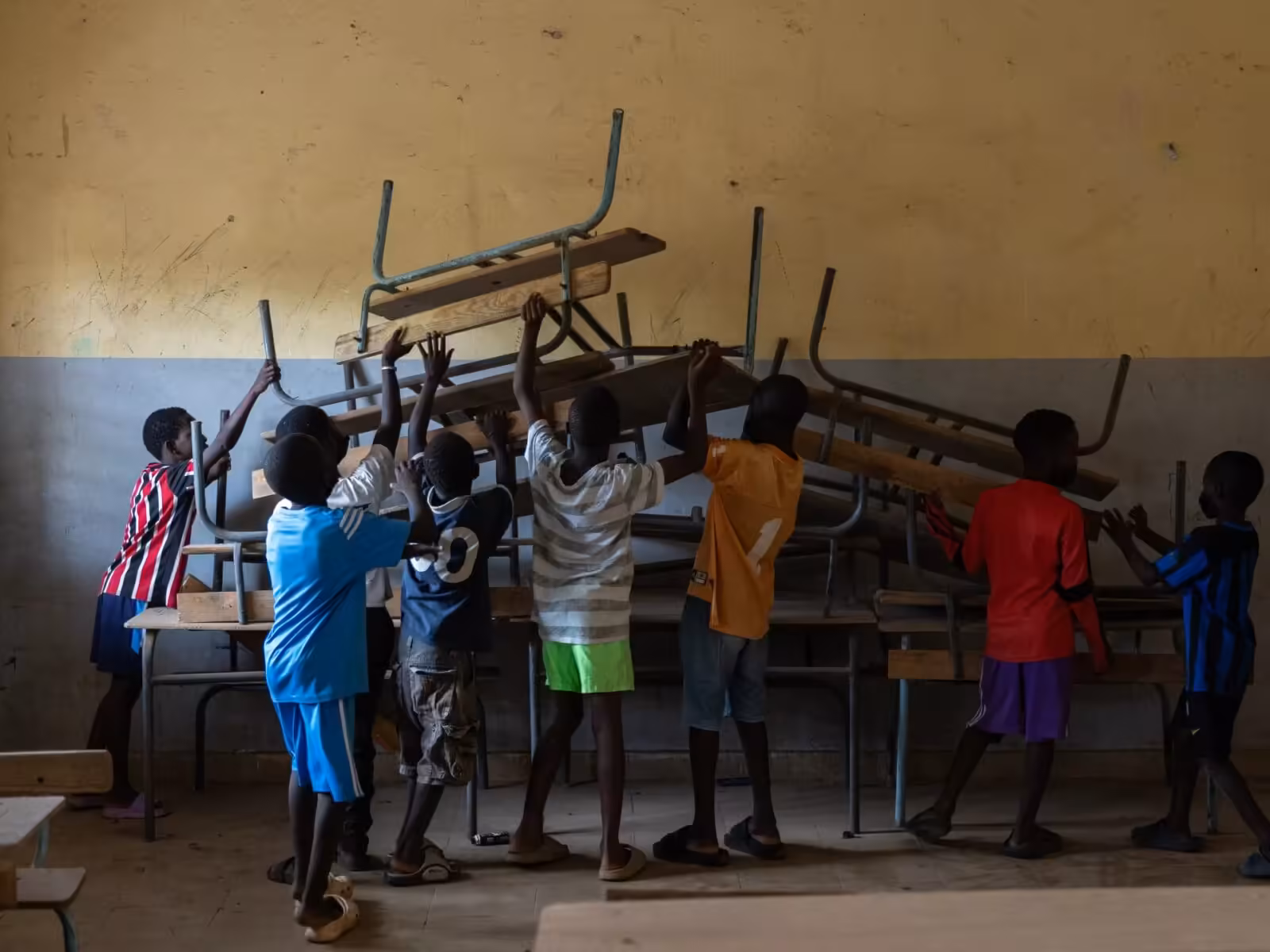 Photos: Community unites in Senegal’s Dakar to clean dilapidated school | Education News