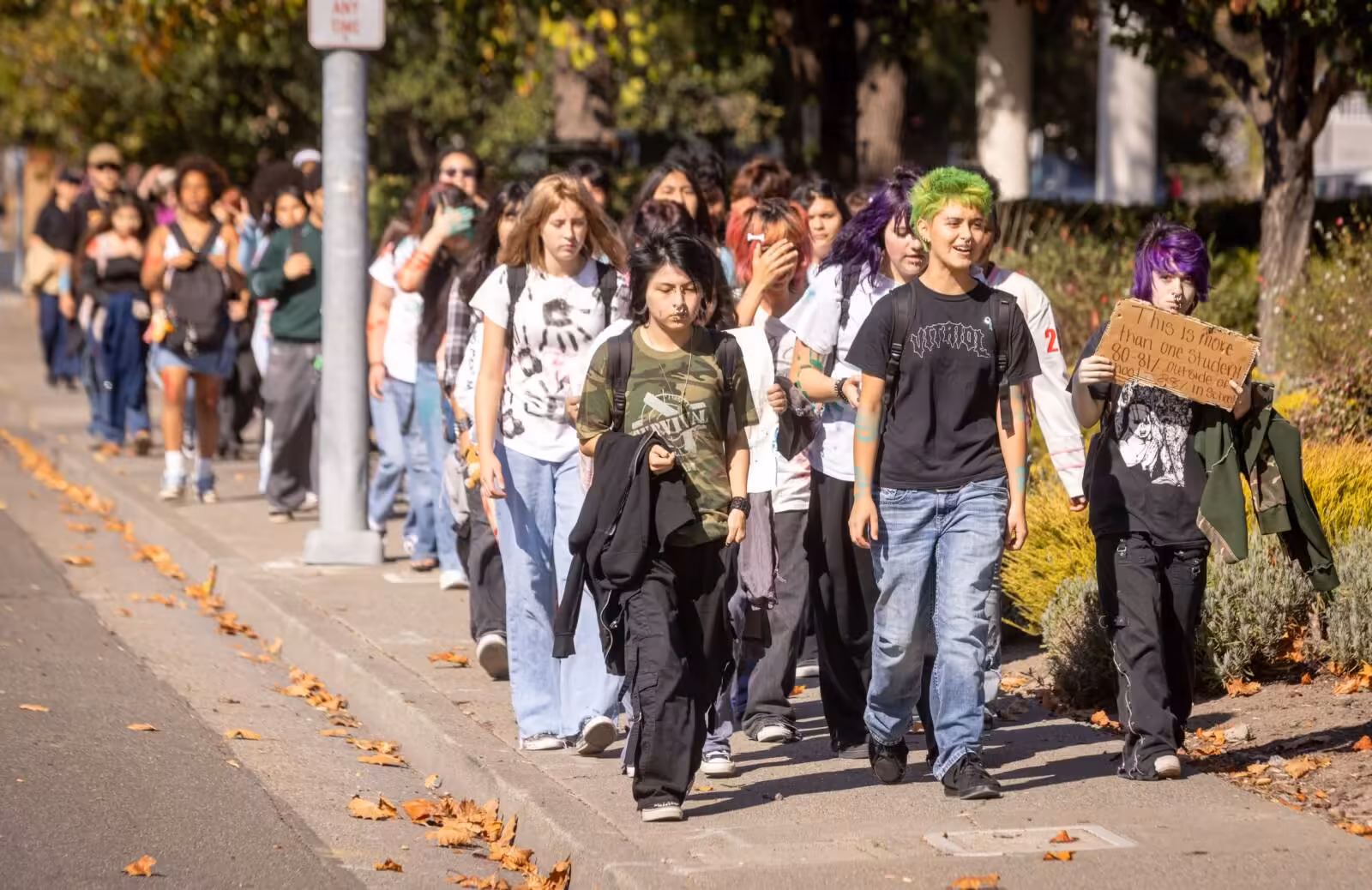 Piner Junior Senior High students walk out over football captain’s 'Cornell 7' comments