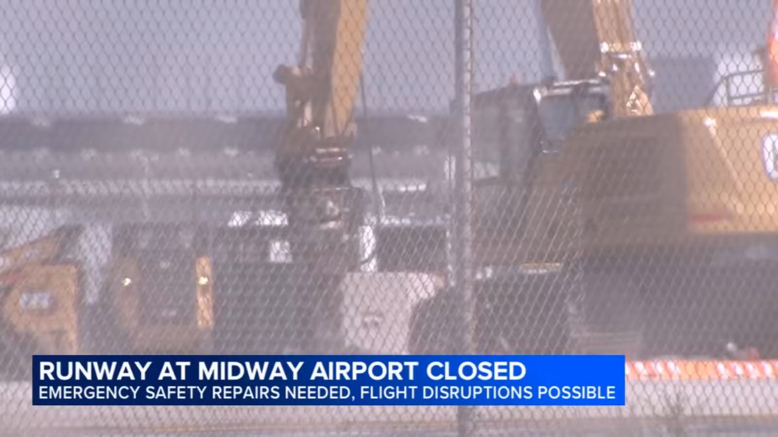 Runway 22L at Midway airport closed for repairs, could cause flight cancellations and delays leading up to Chicago holiday travel