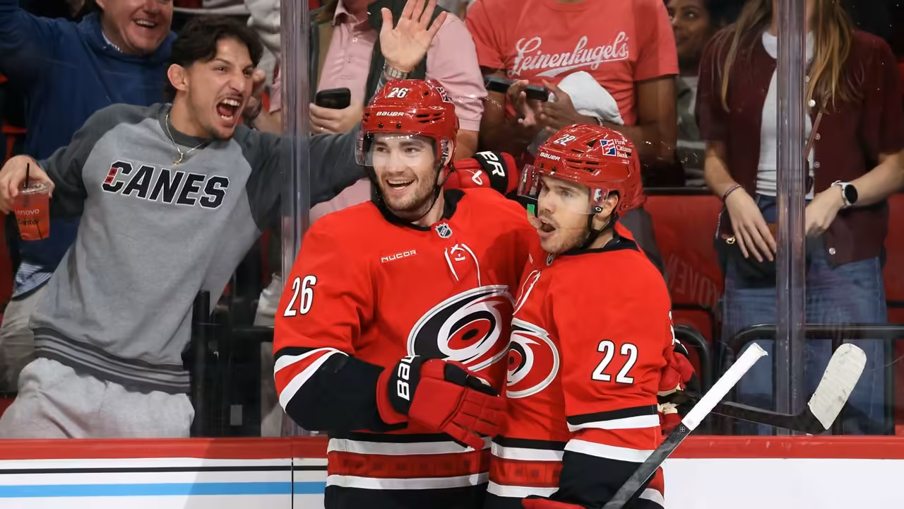 Stankoven's first career hat trick helps Canes beat Canucks
