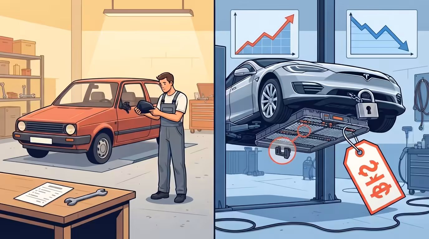 The 1.7x Repair Bill: Why Electric Cars Are Cheap to Drive and Expensive to Crash