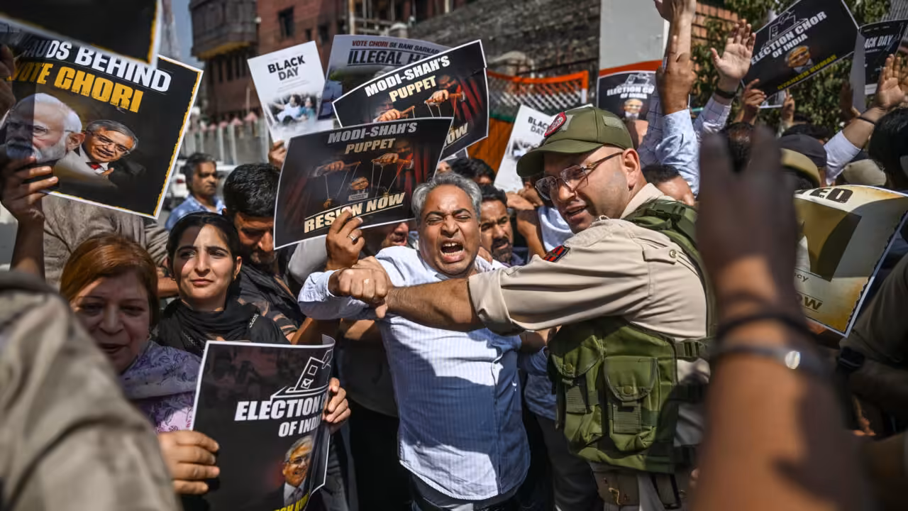 The 'cockroach' protests against India's election body