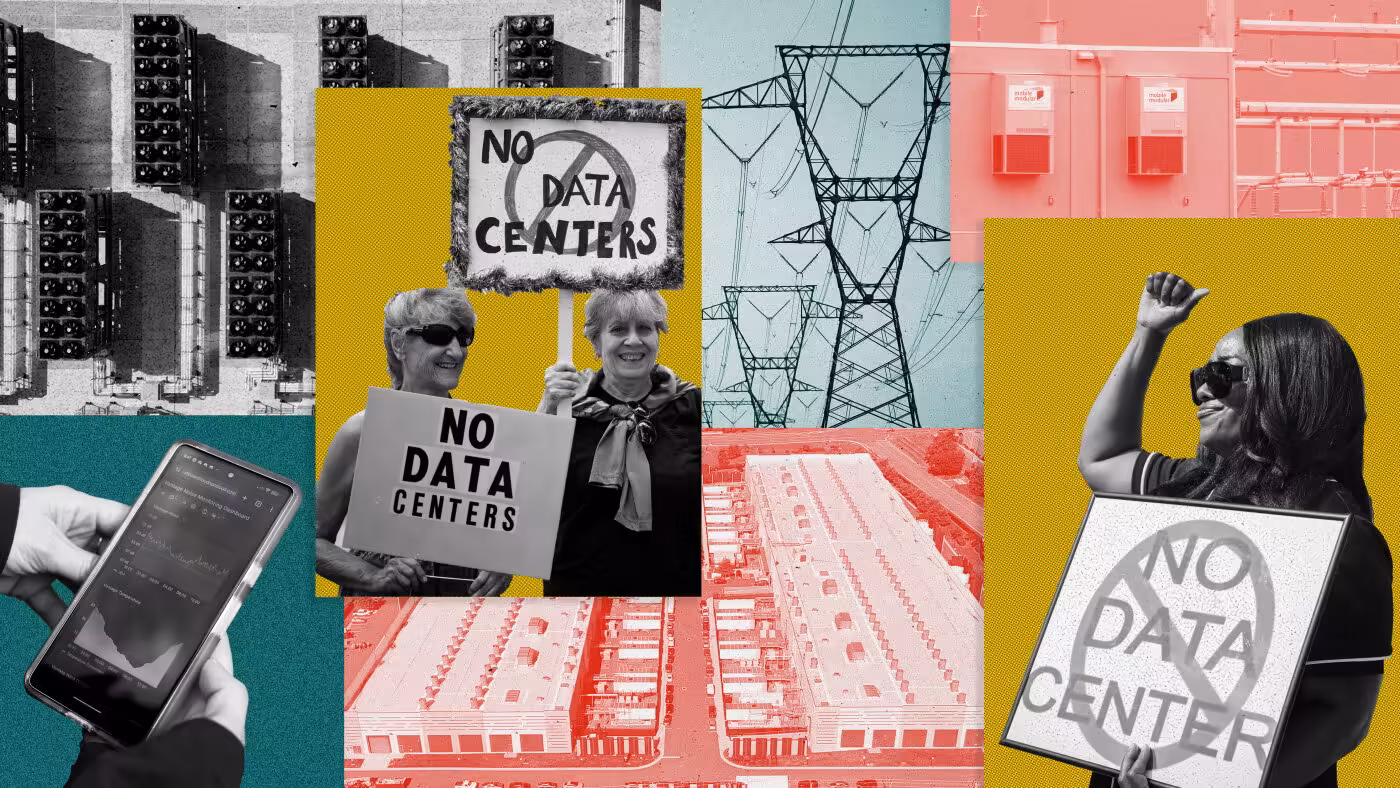 The data center backlash is reshaping American politics : NPR