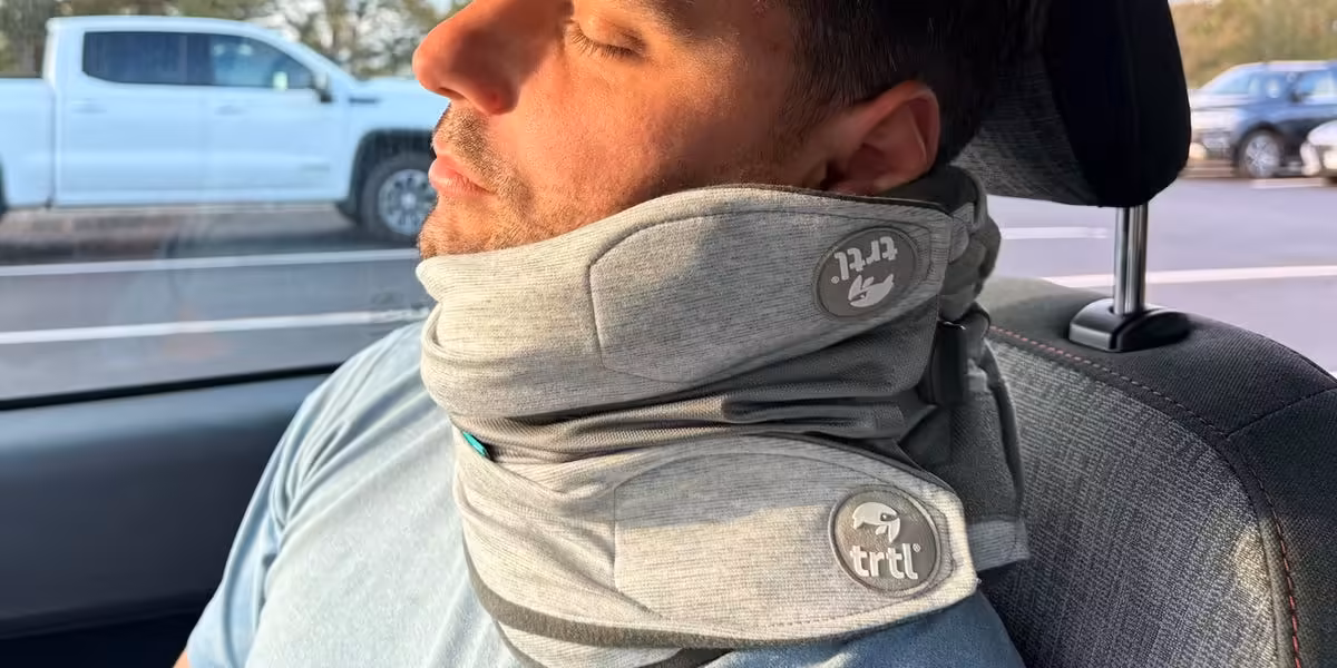 This Bizarre-Looking Travel Pillow Won Us Over, and It's 20% Off in Prime Day's Final Hours