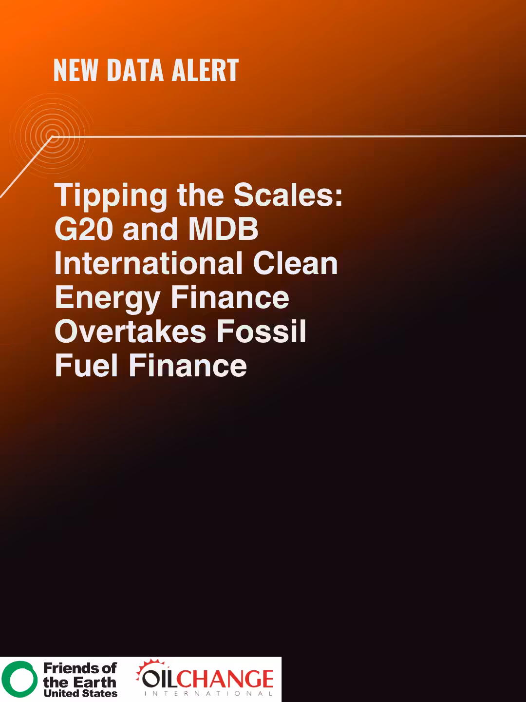 Tipping the Scales: G20 & MDB Clean Energy Finance Overtakes Fossil Fuel Finance