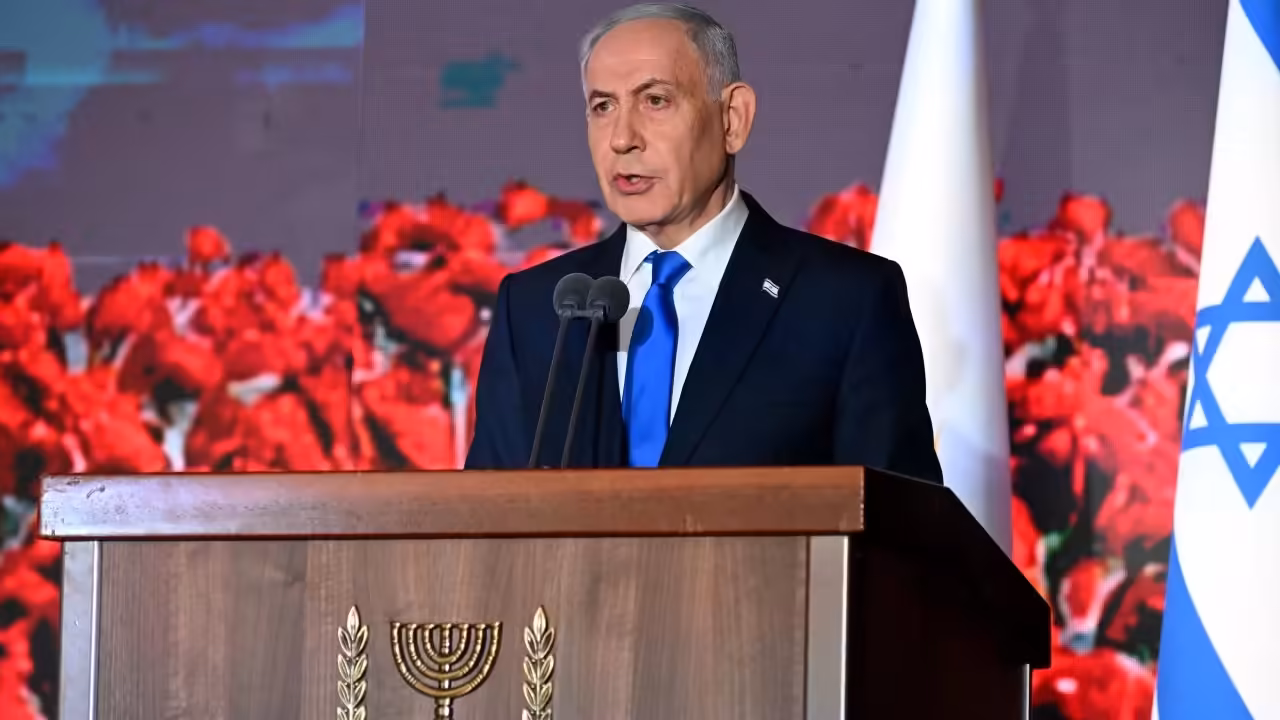 ‘There will be no Hamas rule in Gaza,’ Netanyahu vows at October 7 memorial